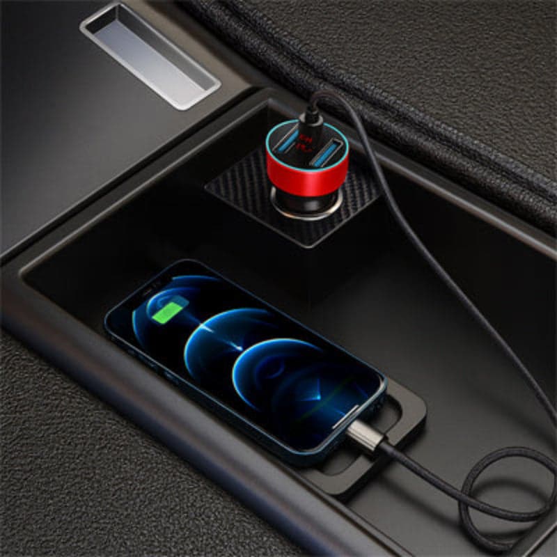 chargeur allume cigare voltemetre ultracharge col rouge