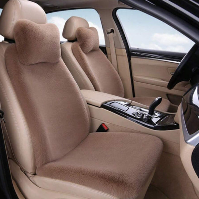 housse de siege de voiture elegante trois pieces camel