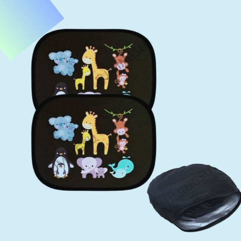 pare soleil bebe voiture cartoon