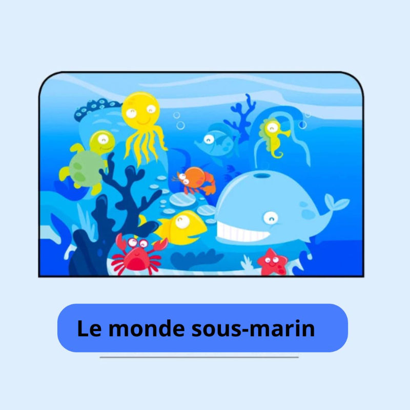 pare soleil bebe voiture monde sous marine