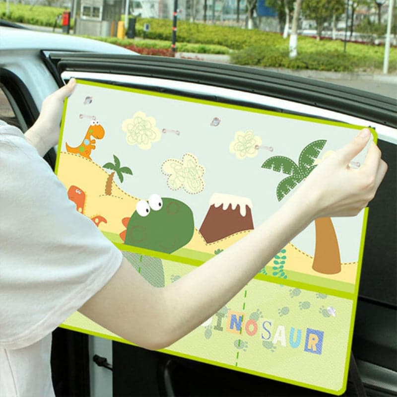 Pare-soleil Voiture D-Lumina - Lot De 2, 45x50 Cm, Rétractable, Ventouses, Protection UV Pour Fenêtres Latérales - 3