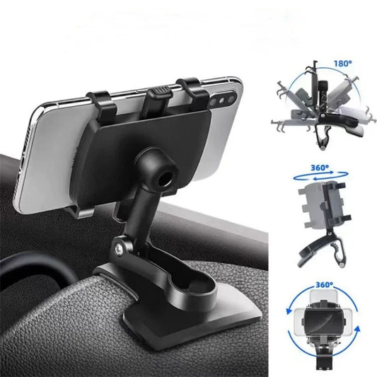 Support-telephone-voiture-pince-rotatif