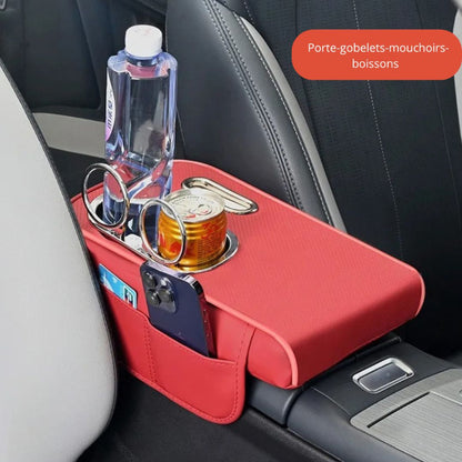 accoudoir pour voiture confort universel rouge cerise