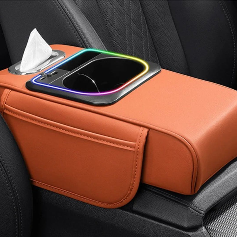 accoudoir unversel pour voiture orange