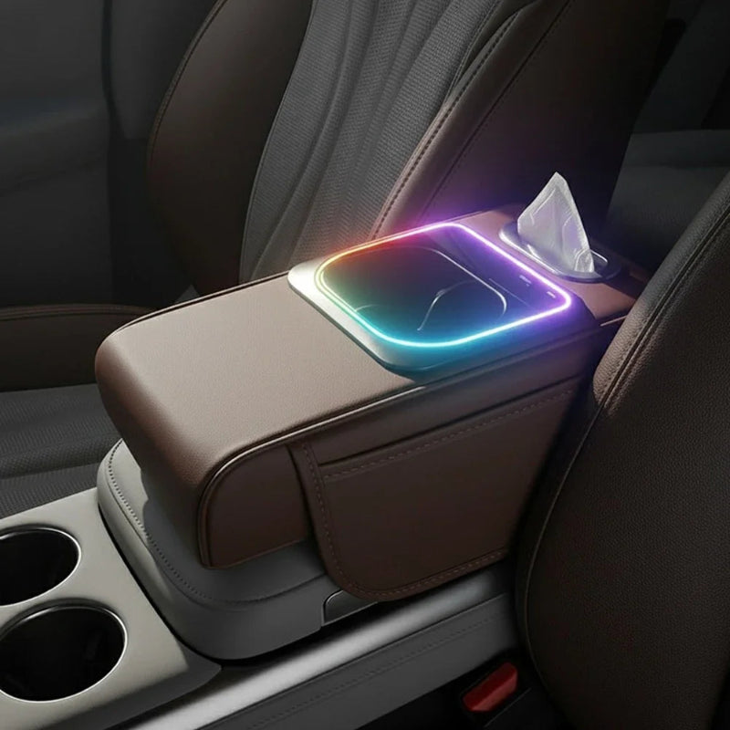 accoudoir universel pour voiture usb led