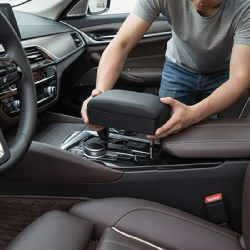 accoudoir voiture confort universel noir installation