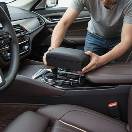 accoudoir voiture confort universel noir installation