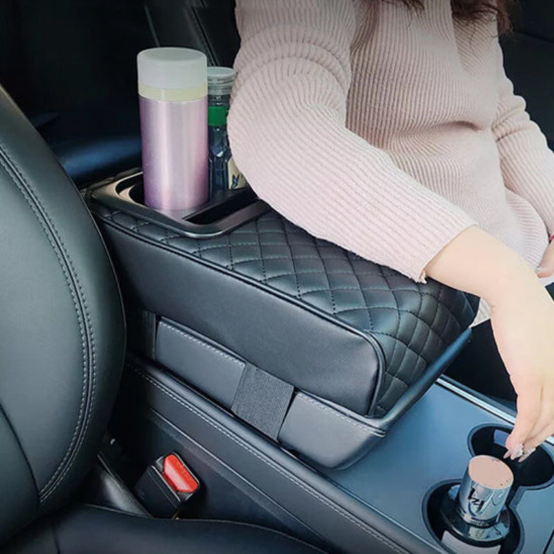 accoudoir voiture confortdrive porte gobelet derriere bras