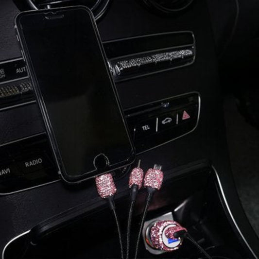 Cable Chargeur usb allume cigare rose