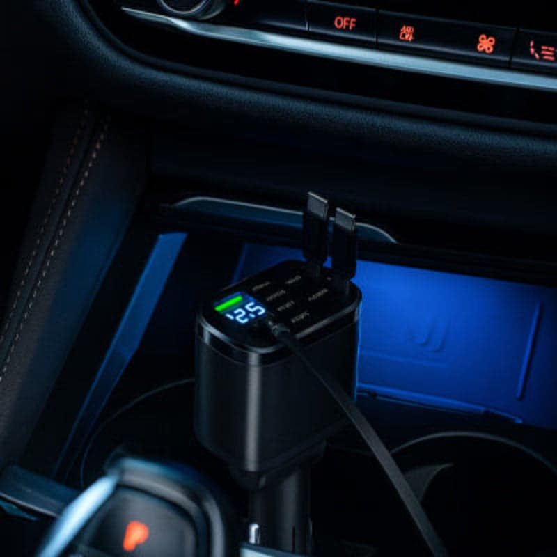 chargeur allume cigare ultrarapide efficace retractable