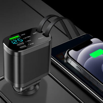 chargeur allume cigare ultrarapide moderne retractable
