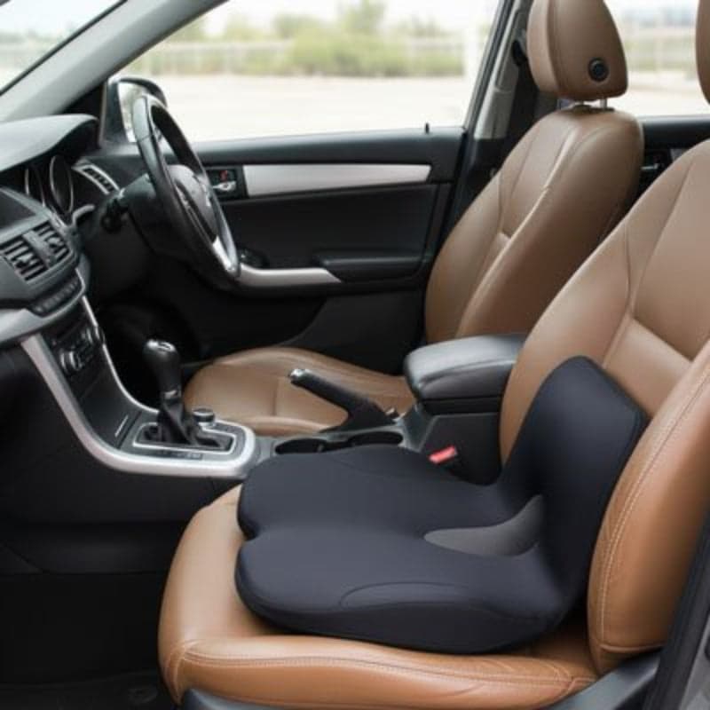 coussin lombaire voiture ergoconfort noir pour passager