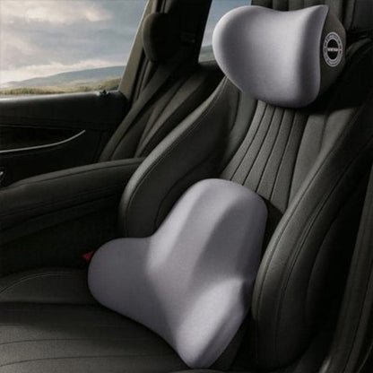 coussin lombaire voiture ergonomique set gris vide