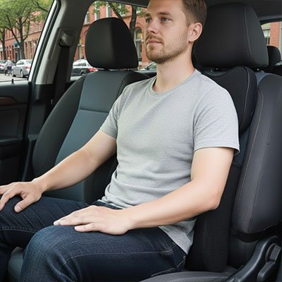 coussin lombaire voiture fonctionnel avec conducteur