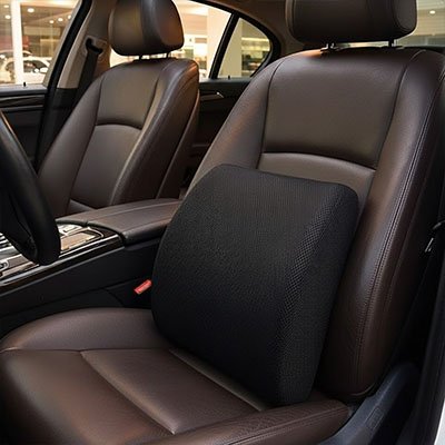 coussin lombaire voiture fonctionnel noir seul