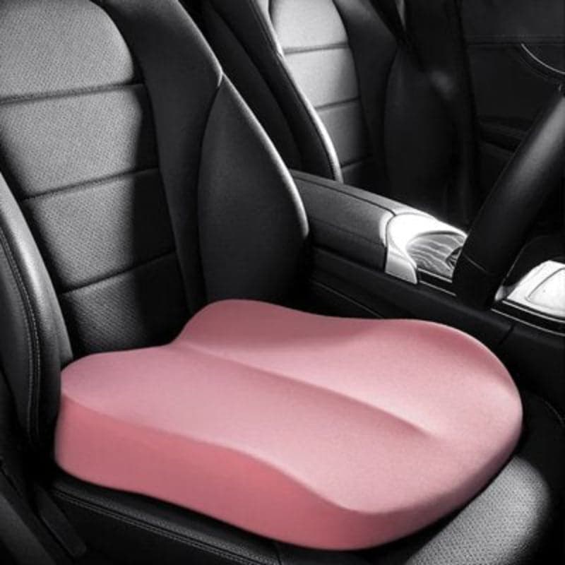 coussin voiture fessier ergocomfort rose 