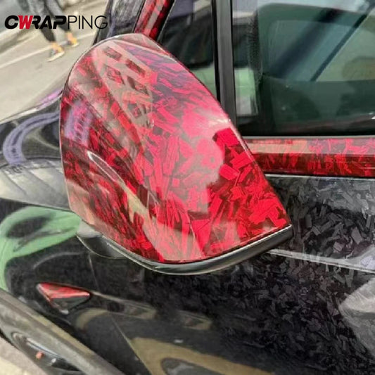 covering film decoration de voiture rouge