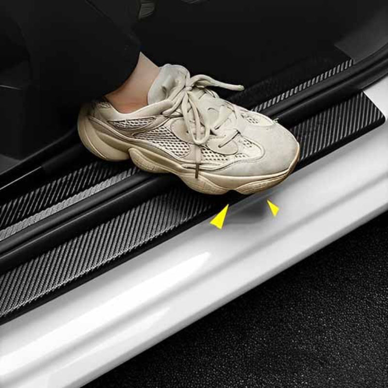 covering seuil porte de voiture pied pose