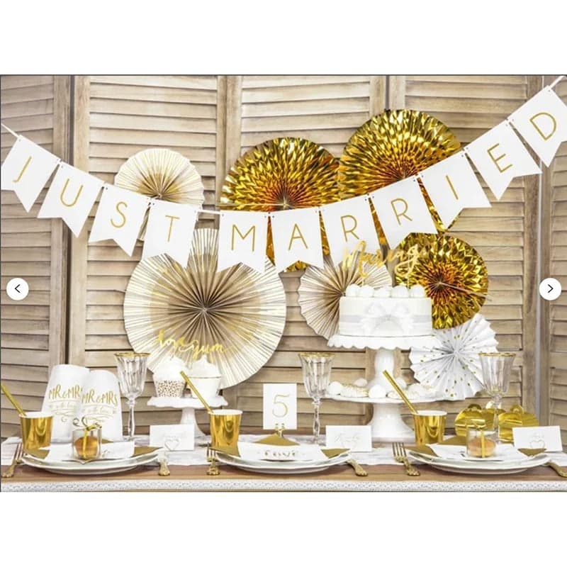 decoration voiture mariage banderole vert olive