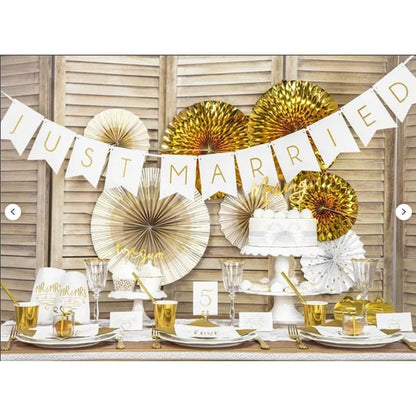 decoration voiture mariage banderole vert olive