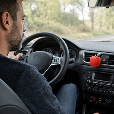 diffuseur parfum voiture pomme rouge