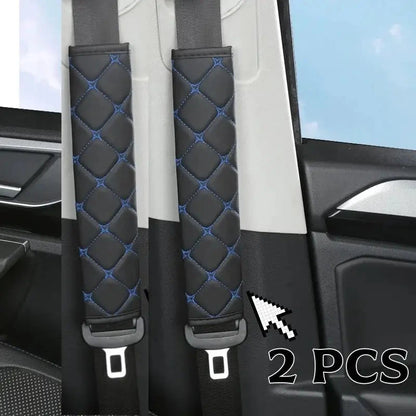 housse ceinture voiture confort pu lignes bleues