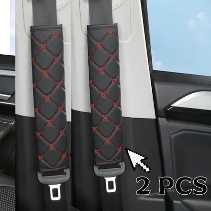 housse ceinture voiture confort pu lignes rouges