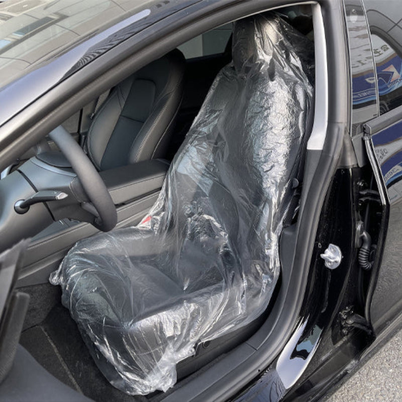 housse de sieg de voiture jetable tansparent