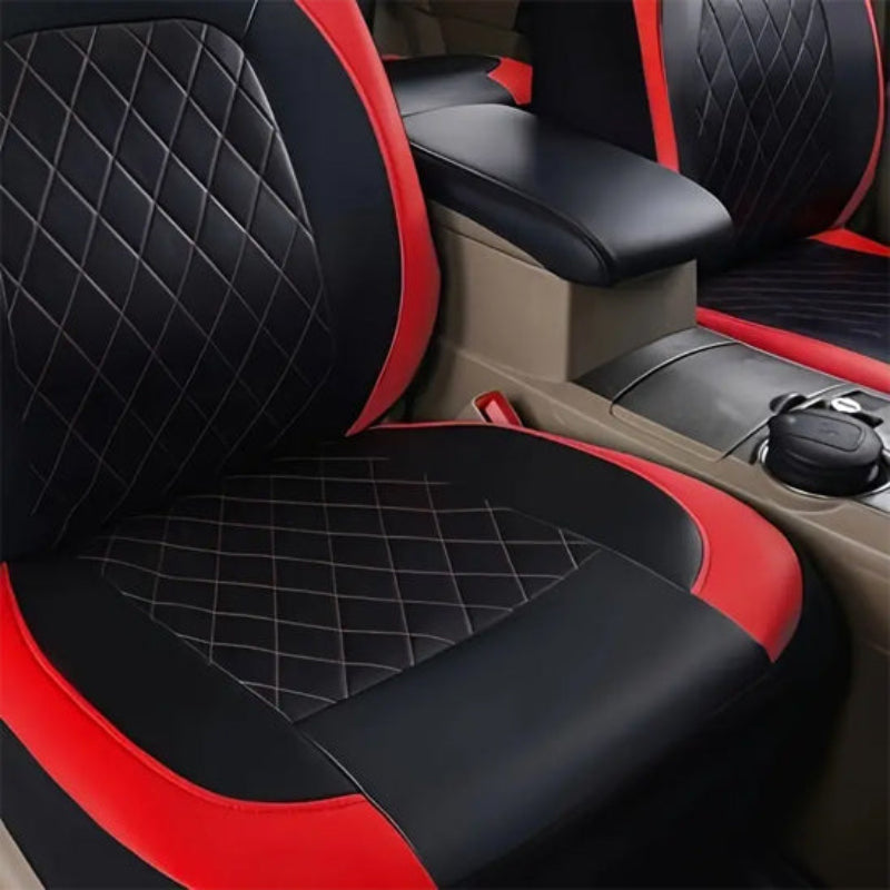 housse de siege voiture noir bande rouge