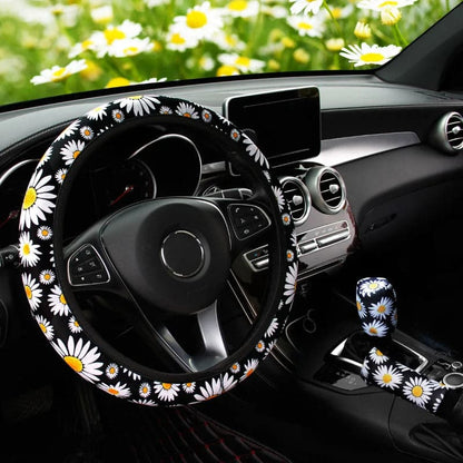 housse de volant elastique confort chrysanheme