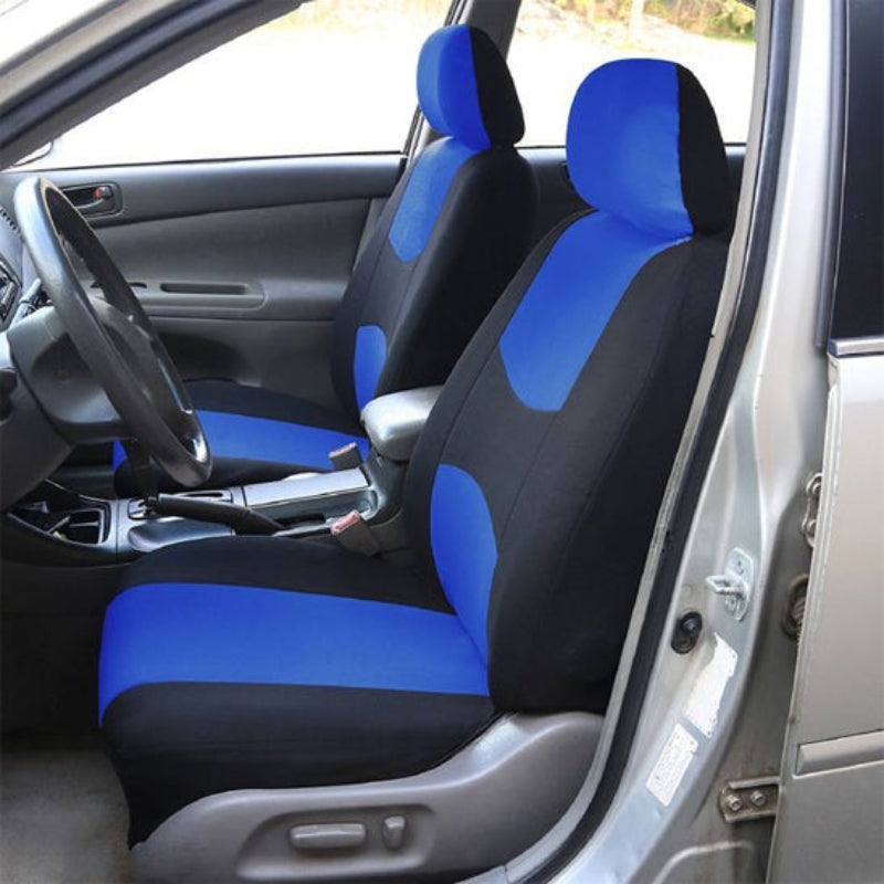 housse siege pour voiture decor courbe bleu avant