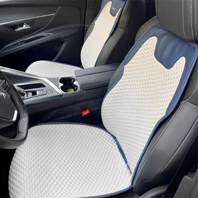 housse siege voiture respirant bleu fond blanc