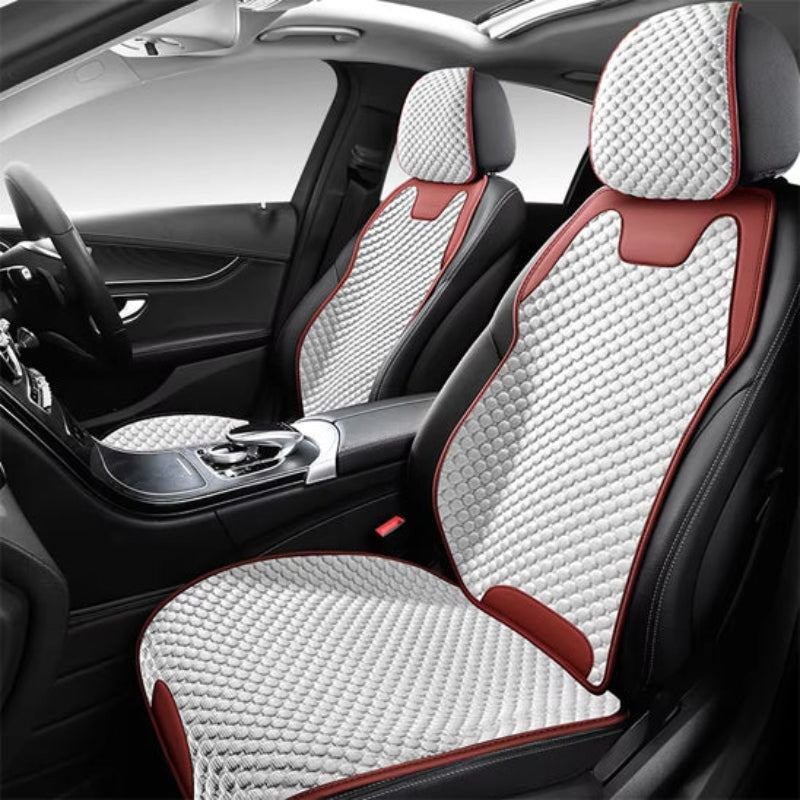 housse siege voiture respirant rouge fond blanc