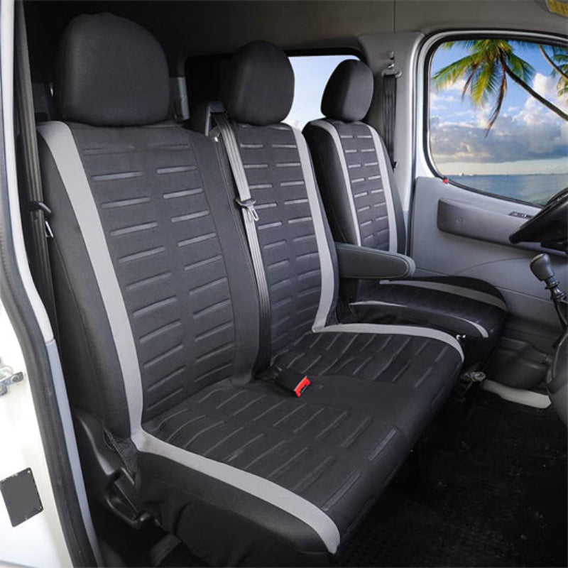 housse voiture interieur camionette espace avant bandes grises