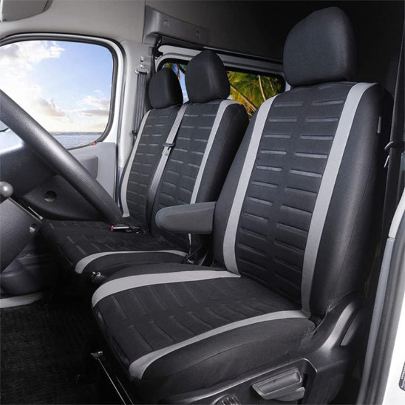 housse voiture interieur camionette espace avant noir gris 