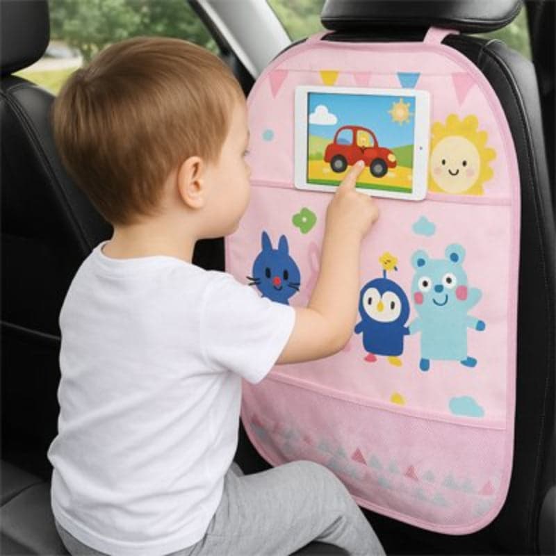 organisateur voiture enfant tidytrvel rose