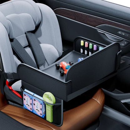organiseur voiture enfont table travelkids installation