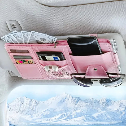 par soleil voiture organiseur rose 