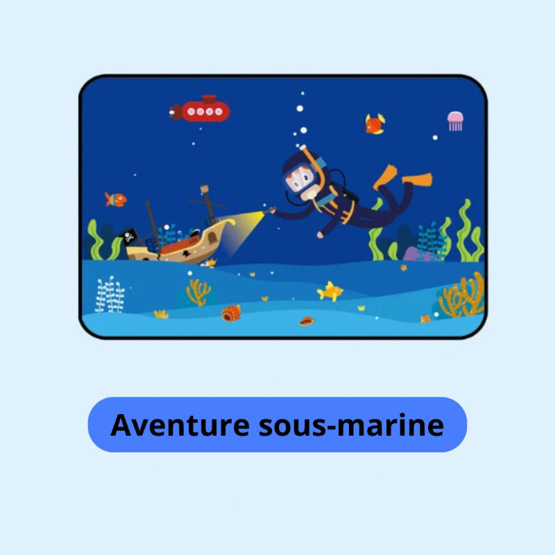 pare soleil bebe voiture aventure sous marine