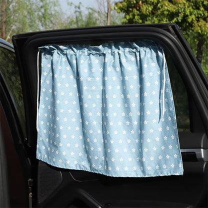 pare soleil bebe voiture rideau bleu ciel etoile