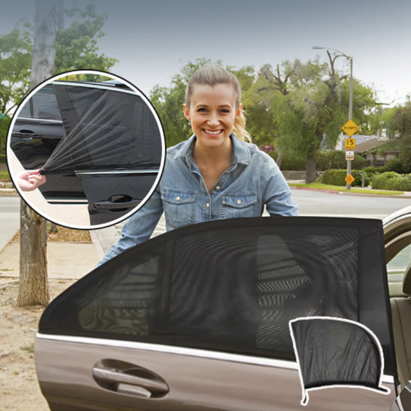 pare soleil voiture moustiquaire installation