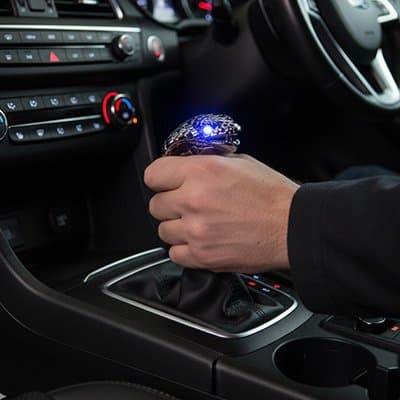 Pommeau de vitesse sportdrive style led bleu