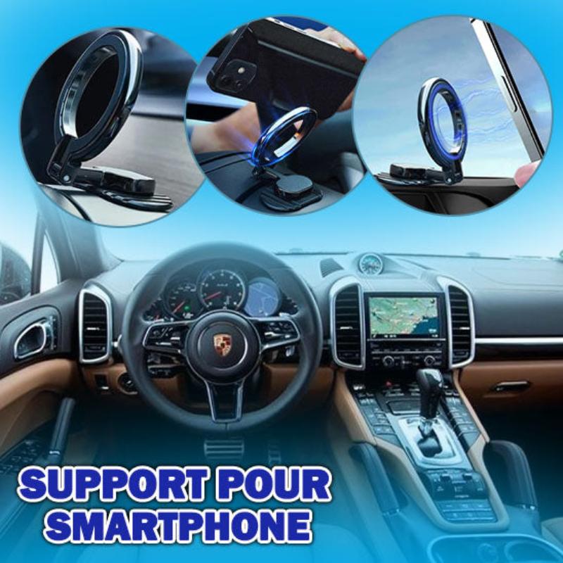 Support Magnétique Téléphone Voiture - Pliable - Idealaccessoireauto