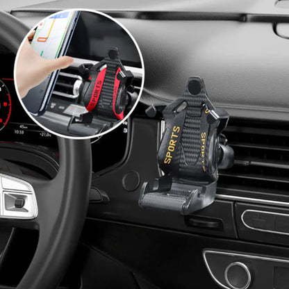 support-telephone-voiture-baquet-decor-jaune