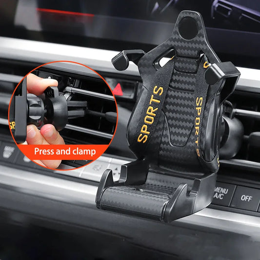 support telephone voiture baquet grille 