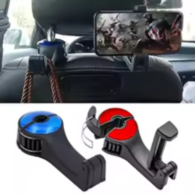 support telephone voiture multifonctionel rouge bleu