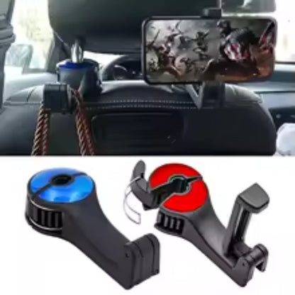 support telephone voiture multifonctionel rouge bleu