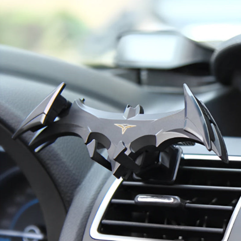 support telephone voiture oiseau sur aerateur central-enveloppant