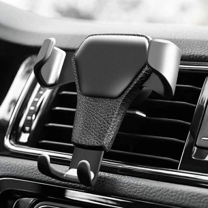 support telephone voiture pour aerateur noir
