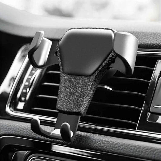 support telephone voiture pour aerateur universel noir